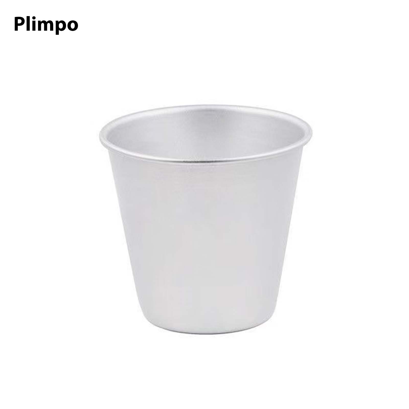 PLIMPO Mini Aluminum Foil Cupcake Baking Cups with Lids (10pcs, 5oz) Round Cupcake Foil Liners Tart Pie Tin Pan Holder - Disposable Mini Cake Containers Flan Molds for Pudding, Souffle, Party, Wedding