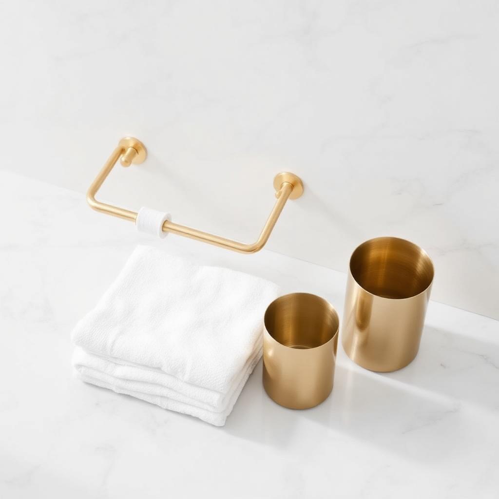 Brushed Brass Bath Hardware
