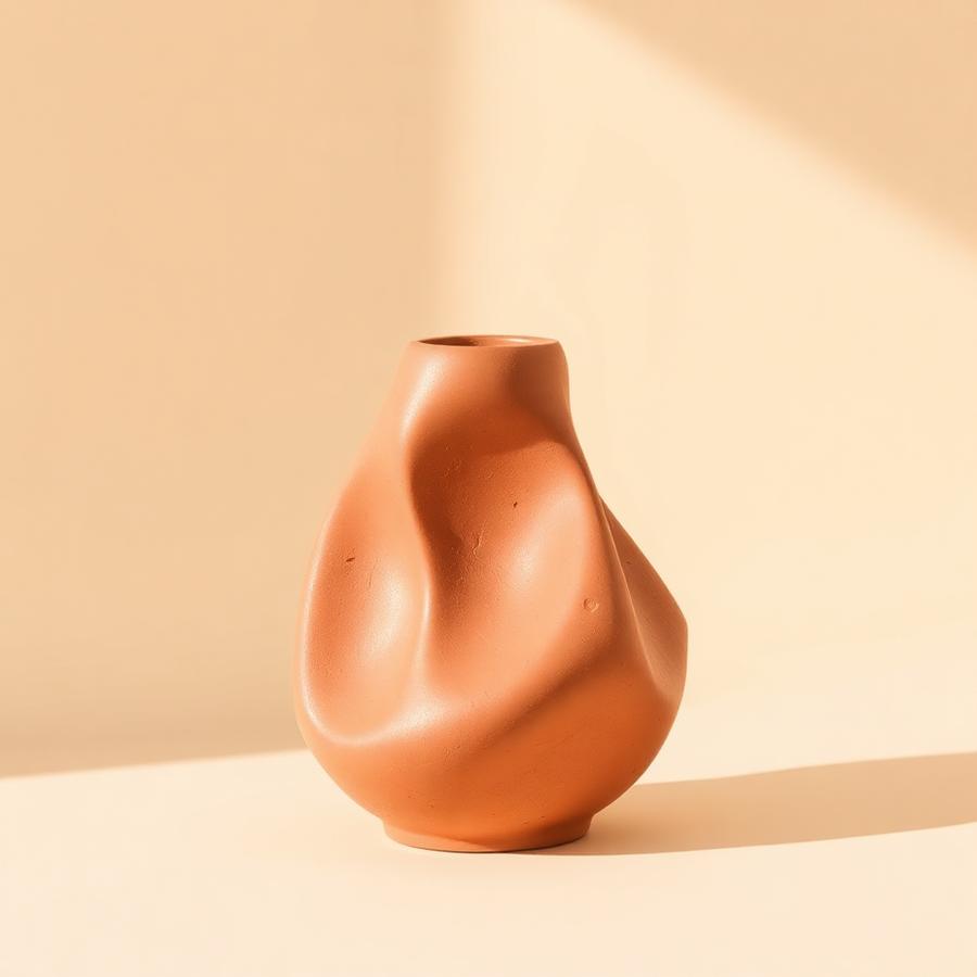 Sculptural Terracotta Vase